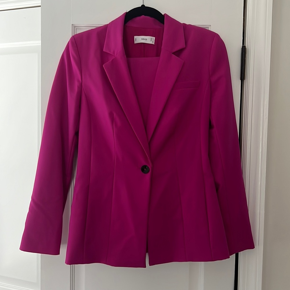Magenta Pink Suit Mango